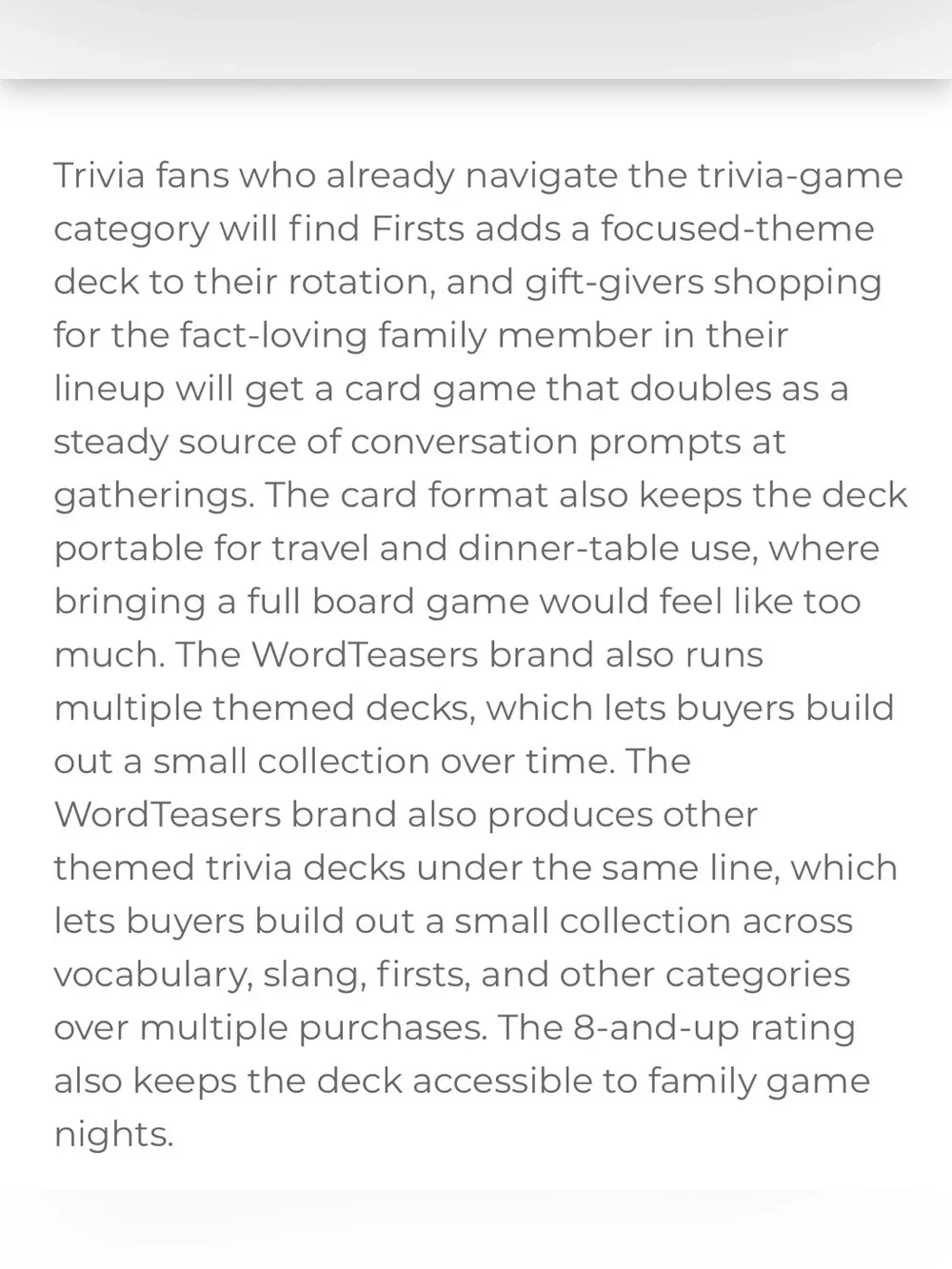 BN SEALED WORD TEASERS TALK LAUGH LEARN FIRSTS EDITION GAME